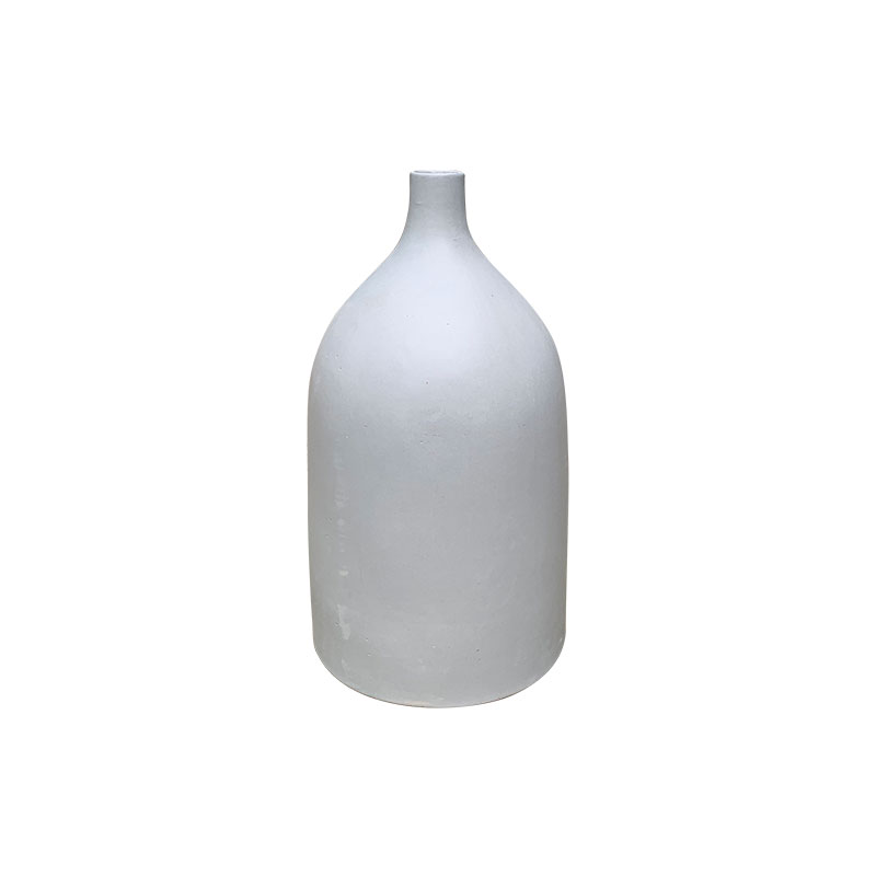Cắm Hoa Tươi | Mờ | 3697 Bình Bầu Đáy Bằng 24x24x43 M4